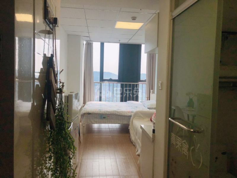 城家公寓青果杭州浦沿地铁站店7341525卧室图1