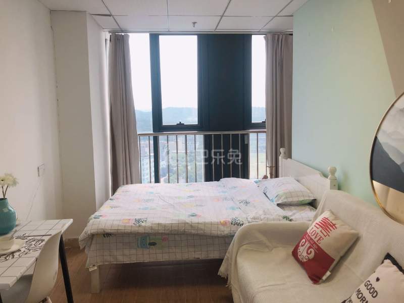 城家公寓青果杭州浦沿地铁站店7341525卧室图3