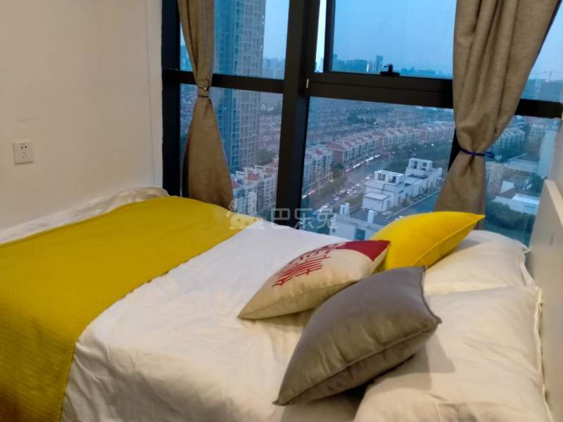 城家公寓青果杭州浦沿地铁站店7341748卧室图0