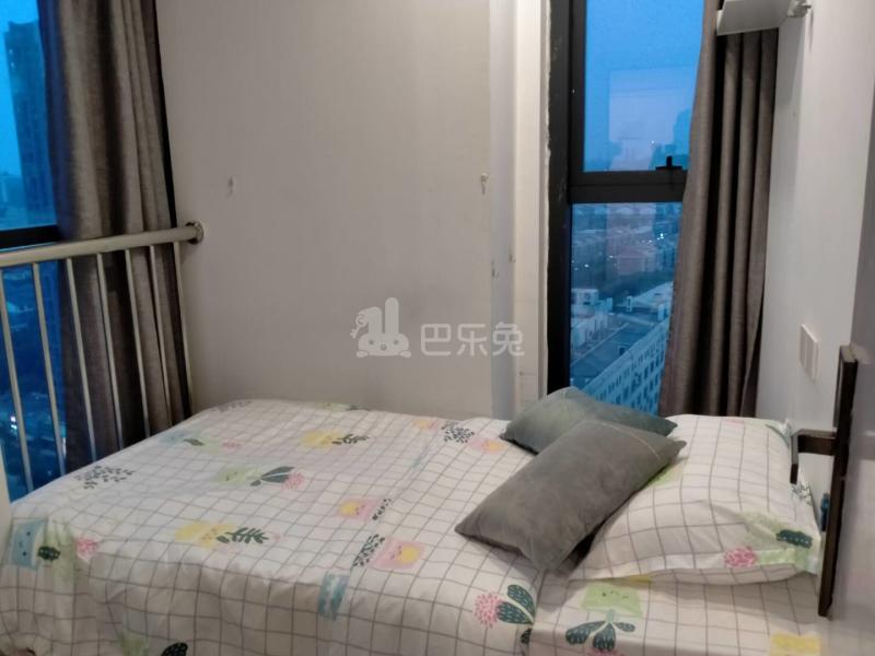 城家公寓青果杭州浦沿地铁站店7341748卧室图1