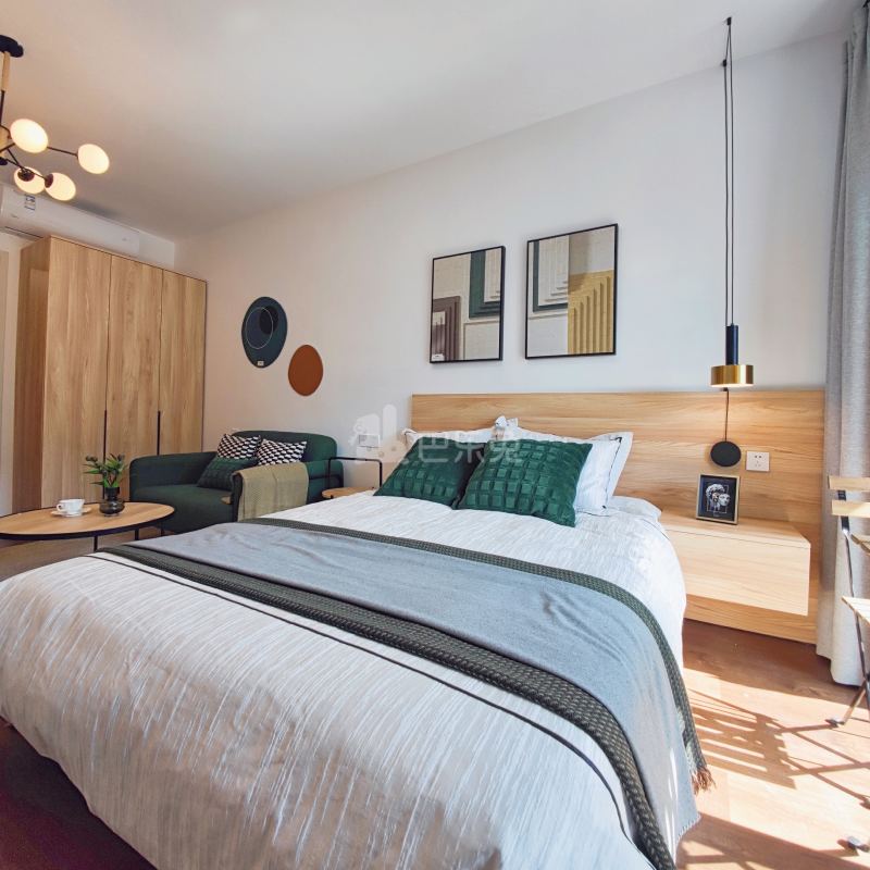 美好生活公寓（绿城和庐店）7690436卧室图1