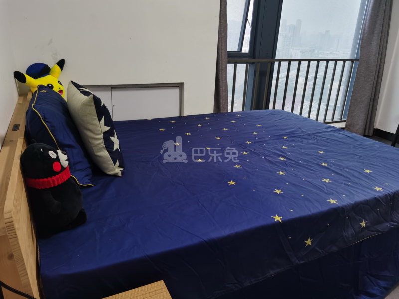 城家公寓青果杭州滨江宝龙城联庄地铁站店8000816卧室图0